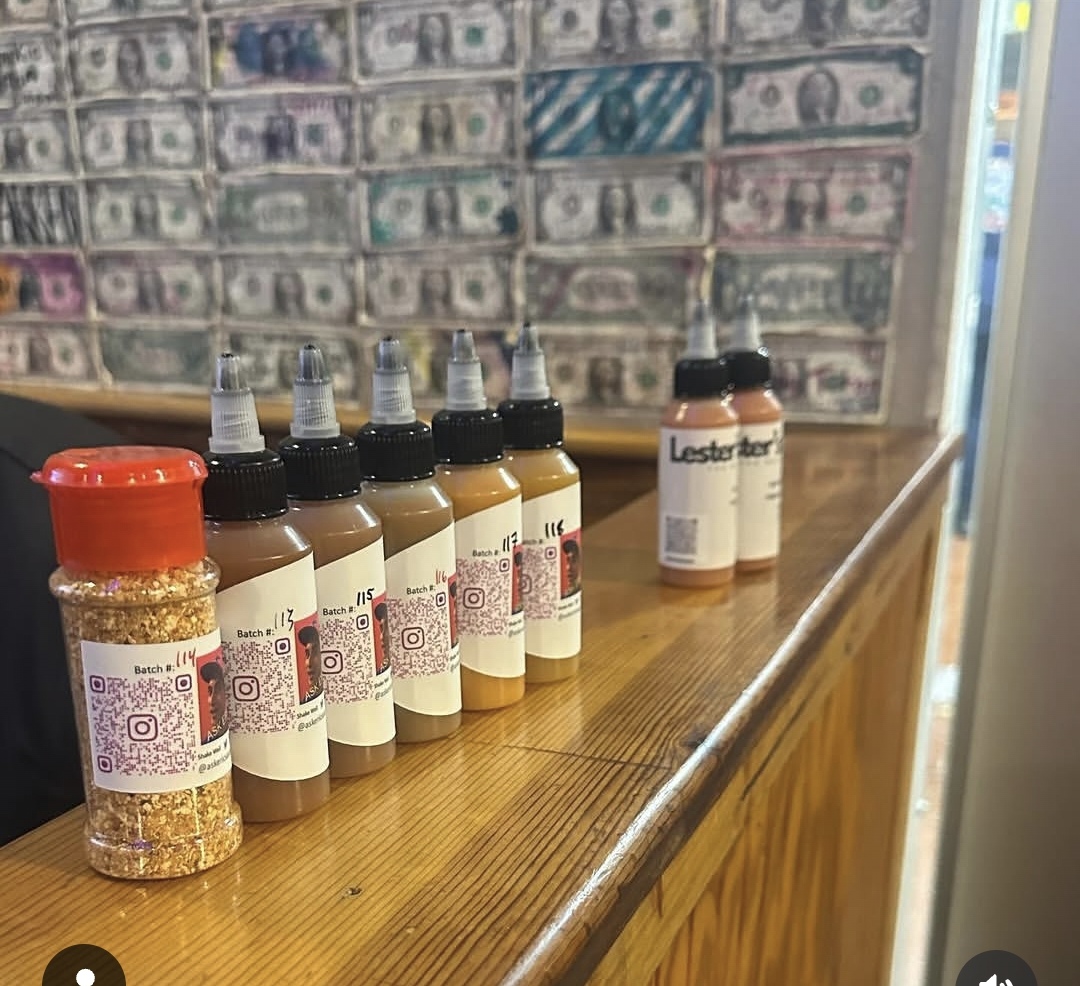 Jefferson's bar feature with sauce lineup
